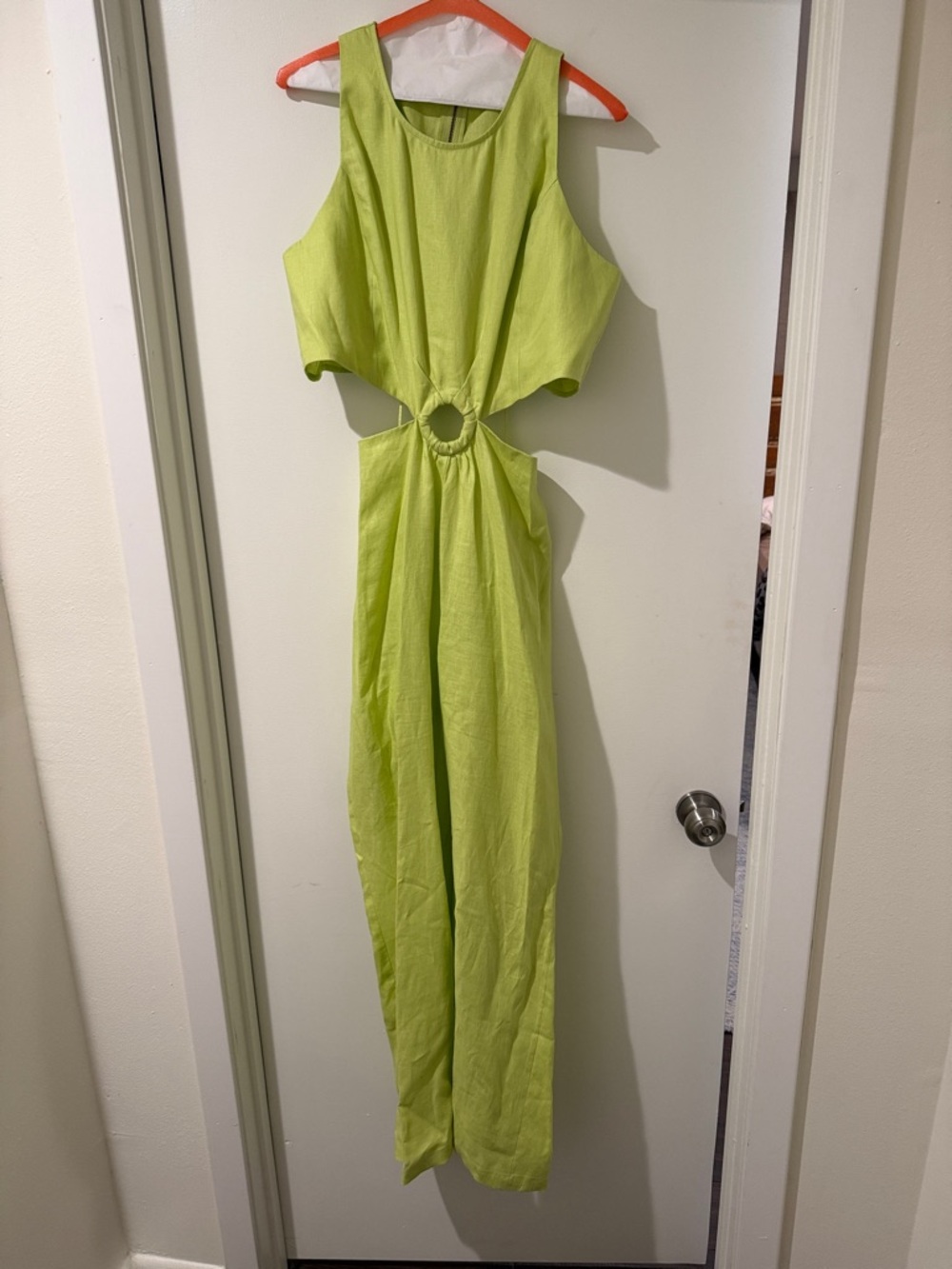 BB Dakota by Steve Madden Lime Green Cutout Jumpsuit
